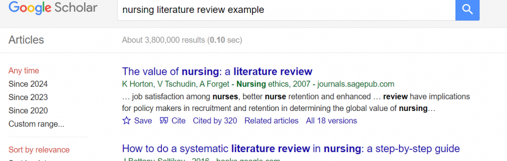 research paper literature review